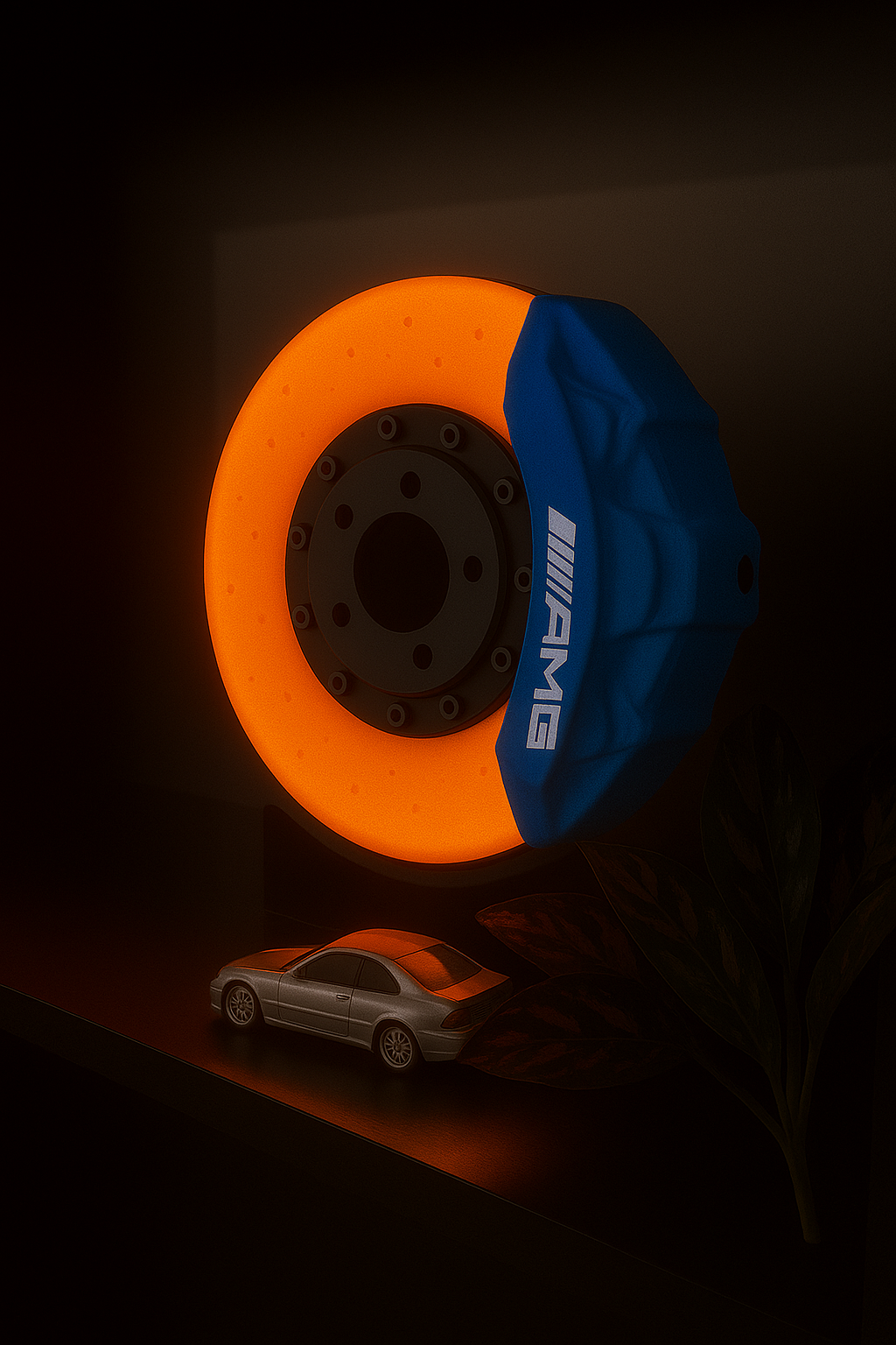 DiskAura™- LED Brake Disc Lamp for car Enthusiasts AMG